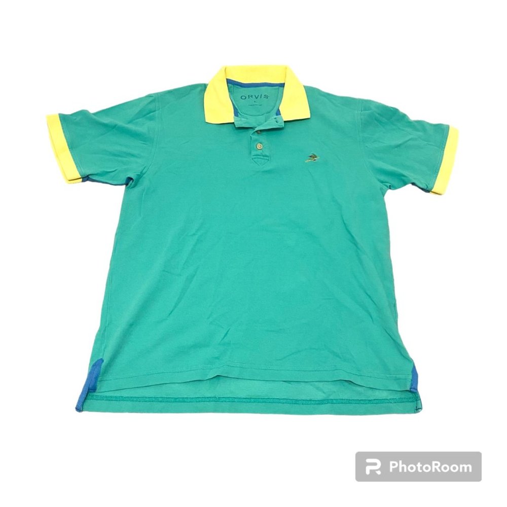Orvis Green Embroidered Short Sleeve Polo Men's‎ Medium